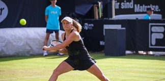 WTA achieves record viewership with Saudi support Berlin, Germany - June 19, 2024: Ellen PEREZ (AUS) in action during her WTA 500 Ecotrans Ladies German Open doubles game with Nicole MELICHAR-MARTINEZ against Veronika KUDERMETOVA and Hao-Ching CHAN.