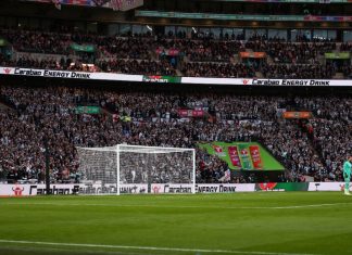 EFL applauds Sky and ITV after landmark Carabao Cup season Newcastle United fans are seen inside Wembley Stadium - Manchester United v Newcastle United, Carabao Cup Final, Wembley Stadium, London, UK - 26th February 2023.