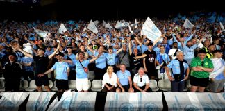 Manchester City bolsters connection with global fans via VTEX deal Istanbul, TURKEY - June 10, 2023: Supporters of Manchester City during the UEFA Champions League final MANCHESTER CITY FC v FC INTERNAZIONALE at Ataturk Olympic Stadium.
