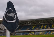 Millwall sponsor Spreadex ordered to sell Sporting Index LONDON, ENGLAND - JANUARY 26, 2019: A corner flag pictured prior to the 2018/19 FA Cup Fourth Round game between Millwall FC and Everton FC at The Den.