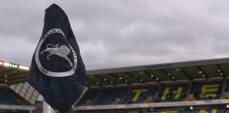 Millwall sponsor Spreadex ordered to sell Sporting Index LONDON, ENGLAND - JANUARY 26, 2019: A corner flag pictured prior to the 2018/19 FA Cup Fourth Round game between Millwall FC and Everton FC at The Den.