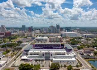Jason Siegel: Club World Cup – a cornerstone in Orlando’s sports journey Aerial view of downtown Orlando, Florida with soccer stadium in the foreground.