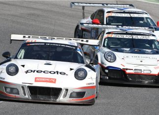 Flávio Sampaio hopes for Porsche Cup win in crypto-powered car 12 ore Hankook Mugello 18 March 2014: #911 Herberth Motorsport, Porsche 991 GT3 R: Daniel Allemann, Ralf Bohn, Robert Renauer, Alfred Renauer on Mugello Circuit, Italy.