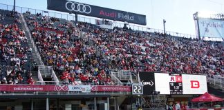 UFL sets sights on football innovation with new tech division Fans cheer the DC Defenders of the UFL at Audi Field in the United States capital city of Washington DC.