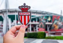 AS Monaco calls betting firm’s support ‘invaluable’ as deal renewed August 30, 2021, Monaco. The emblem of the football club AS Monaco FC in front of the modern stadium.