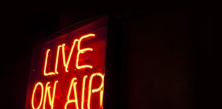 Fanatics Collectibles brings live shopping experience to the UK Live on Air neon sign.
