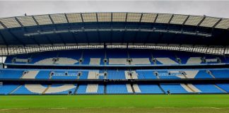 Manchester City’s sponsorship saga to spill into 2026 Manchester. England. 01 JUL 2024. City of Manchester Etihad Stadium in Manchester in northwest England