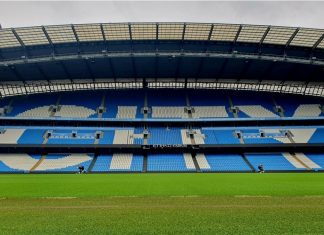 Manchester City’s sponsorship saga to spill into 2026 Manchester. England. 01 JUL 2024. City of Manchester Etihad Stadium in Manchester in northwest England