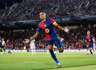 FC Barcelona’s Raphinha promotes Bitget and La Liga’s crypto education credit: Christian Bertrand/Shutterstock
