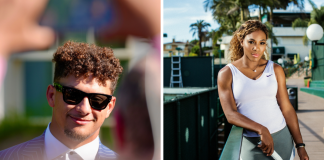 How athlete investors are shaping the future of sports ownership An edited image split in two featuring athlete investors - Patrick Mahomes on the left in a suit with sunglasses, and on the right Serena Williams next to a tennis court