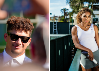 How athlete investors are shaping the future of sports ownership An edited image split in two featuring athlete investors - Patrick Mahomes on the left in a suit with sunglasses, and on the right Serena Williams next to a tennis court