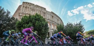 Every second counts as Red Bull KM set to disrupt 2025 Giro d’Italia Professional road cyclists competing in a race with the coliseum of Rome in the background