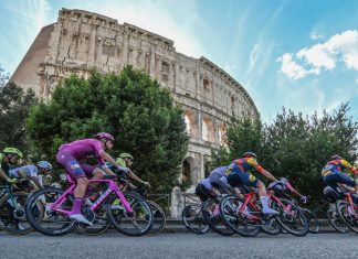 Every second counts as Red Bull KM set to disrupt 2025 Giro d’Italia Professional road cyclists competing in a race with the coliseum of Rome in the background