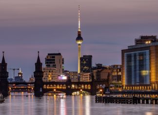 Berlin faces backlash over ‘sustainable’ Olympic bid Berlin with the river Spree at dusk with the Oberbaum Bridge and the famous Television Tower.