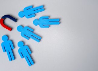 Why deals like CAA’s purchase of Portas are now the norm A magnet pulling blue male icons towards it, representing CAA's recent purchase of Portas