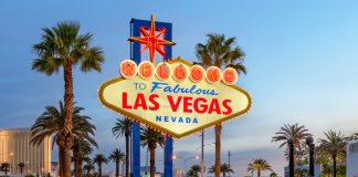 Enhanced Games selects Las Vegas for 2026 event Las Vegas, Nevada, USA at the Welcome to Las Vegas Sign at dusk.