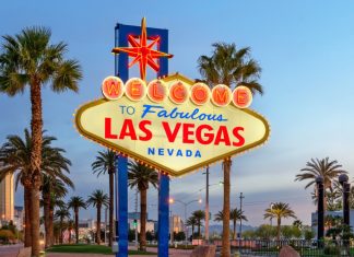 Enhanced Games selects Las Vegas for 2026 event Las Vegas, Nevada, USA at the Welcome to Las Vegas Sign at dusk.