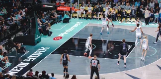 Pinterest signs first sports deal with WNBA champions Image of an WNBA court with Pinterest sponsorship