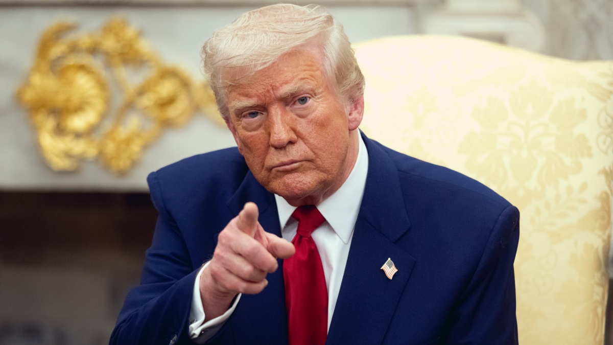 WASHINGTON D.C., USA - April 7, 2025: United States President Donald Trump meets with Israeli Prime Minister Benjamin Netanyahu in the White House in Washington DC.