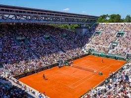 Inside the business of Roland-Garros 2026 PARIS, FRANCE - JUNE 3, 2023: A general view of the Court Suzanne Lenglenu during 2023 Roland Garros tennis tournament at the Le Stade Roland Garros in Paris, France