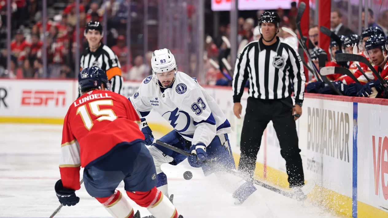 Tampa Bay Lightning game against the Panthers at Amerant Bank Arena on Monday, April 28, 2025
