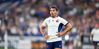 Antoine Dupont backs US rugby with RFCLA ownership move Antoine Dupont during the Rugby World Cup RWC 2023 match between France and New Zealand All Blacks on September 8, 2023