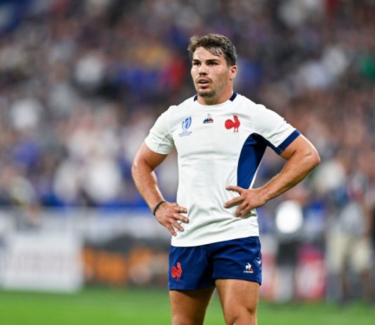 Antoine Dupont backs US rugby with RFCLA ownership move Antoine Dupont during the Rugby World Cup RWC 2023 match between France and New Zealand All Blacks on September 8, 2023