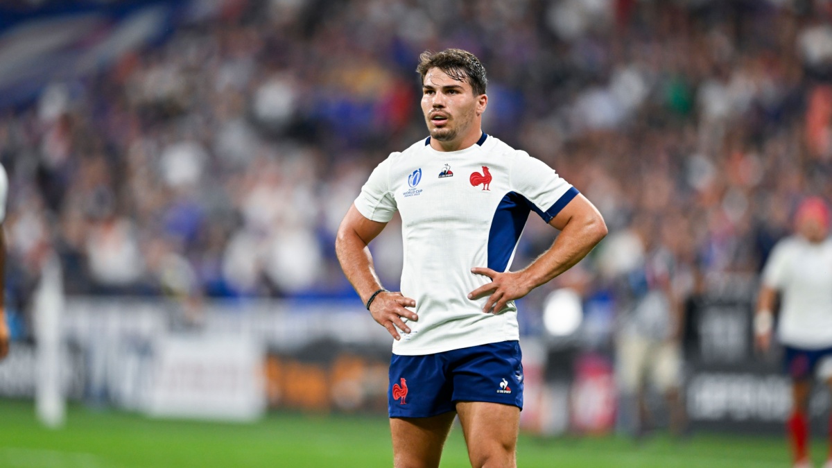 Antoine Dupont during the Rugby World Cup RWC 2023 match between France and New Zealand All Blacks on September 8, 2023