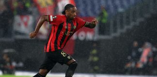Ratcliffe aiming to sell Nice for €250m to focus on United performance OGC Nice player wearing home shirt with INEOS sponsorship