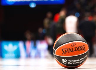 Euroleague locks in clubs ahead of NBA’s Europe move Italy, Milan, dec 16 2021: official ball of EuroLeague Turkish Airlines during timeout about basketball match AX ARMANI MILAN vs REAL MADRID, EuroLeague 2021-2022 round 16 at Mediolanum Forum.