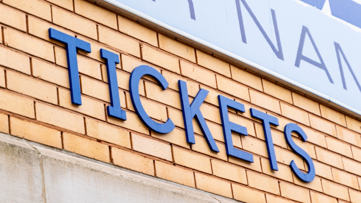 London, England - February 13 2025: Tickets at Chelsea Football Club, Stamford Bridge.