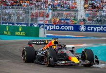 How Web3 met the pitlane Formula 1 Driver Max Verstappen driving Redbull car 1 at the Formula 1 Crypto.com Miami Grand Prix 2022