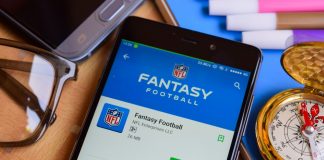 Is the future of sport already on your phone? Image of a fantasy football mobile app on a smart phone