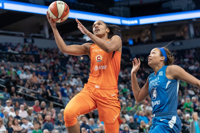 Minnesota Lynx vs Connecticut Sun following WNBA announcing partnership with ETSY
