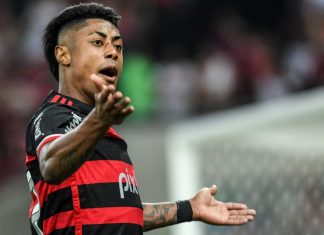 Match-fixing and the weight of the jersey Image of Bruno Henrique during a match between Flamengo x Bahia prior to allegations of match fixing.