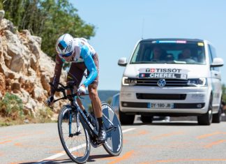 Decathlon to take full ownership of AG2R La Mondiale cycling team Image of a AG2R Mondial rider during the tour de France following Decathlon's ownership announcement