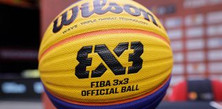 Exclusive: FIBA 3×3 targets new partners, new markets Bucharest, Romania - October 5, 2022: Wilson FIBA 3x3 official basketball during the FIBA 3x3 U23 world championship.