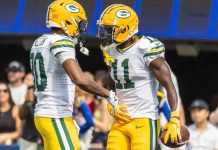 Green Bay Packers net income falls 12.5% to $85.6m Green Bay Packers wide receivers Jayden Reed #11 celebrates with Bo Melton #80 after catching a touch down pass against the Los Angeles Rams in an NFL football game at SoFi Stadium, Oct. 6, 2024.