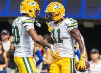 Green Bay Packers net income falls 12.5% to $85.6m Green Bay Packers wide receivers Jayden Reed #11 celebrates with Bo Melton #80 after catching a touch down pass against the Los Angeles Rams in an NFL football game at SoFi Stadium, Oct. 6, 2024.