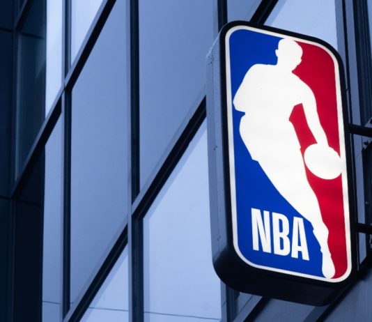 The reformation of the NBA is centred around European and US growth markets Image of the NBA sign