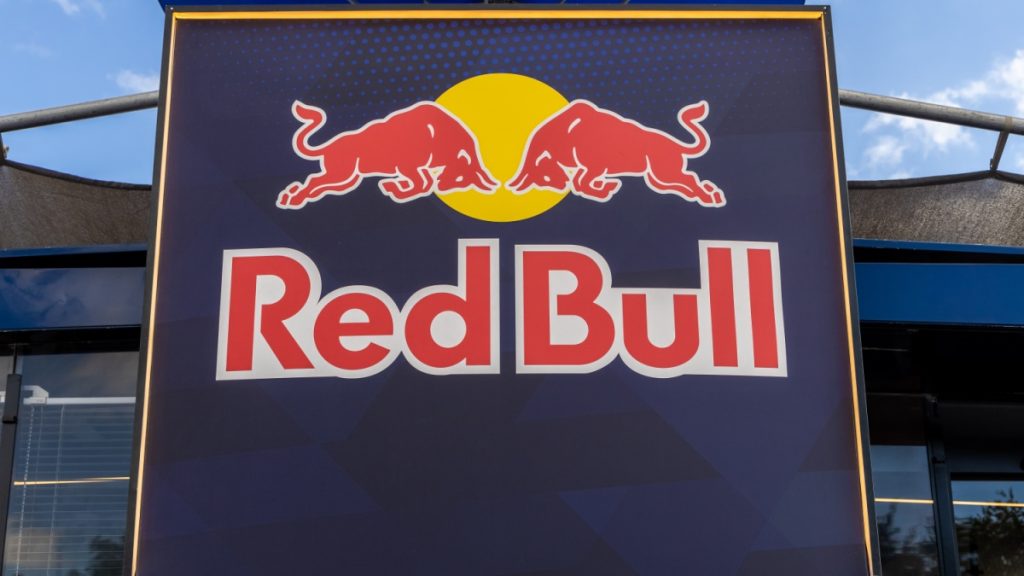 Winchester, UK- October 5, 2024: High tech Red Bull building serving as Factory Racing HQ.