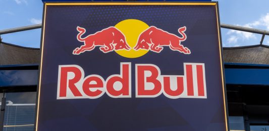 Winchester, UK- October 5, 2024: High tech Red Bull building serving as Factory Racing HQ.