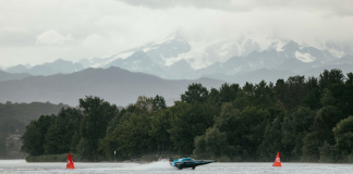How Rodi Basso is engineering an E1 business model for the future of sport Image of an E1 Racebird racing over Lago Maggiore