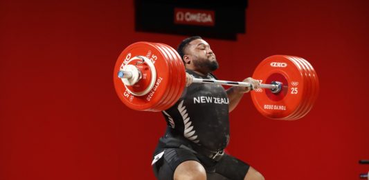 Tokyo-Japan August 4, 2021, Tokyo Olympic Games2020, weightlifting in the +109 kg category.