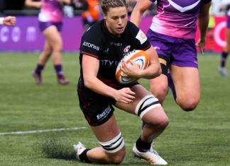BBC gives weekly stage to domestic women’s rugby in World Cup year Sophie De Goede during a Premiership Women's Rugby encounter between Saracens and Loughborough Lightning at StoneX Stadium.