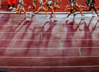 World Athletics reveals $1.73m ‘systematic theft’ Legs of female athletics participants running on a track