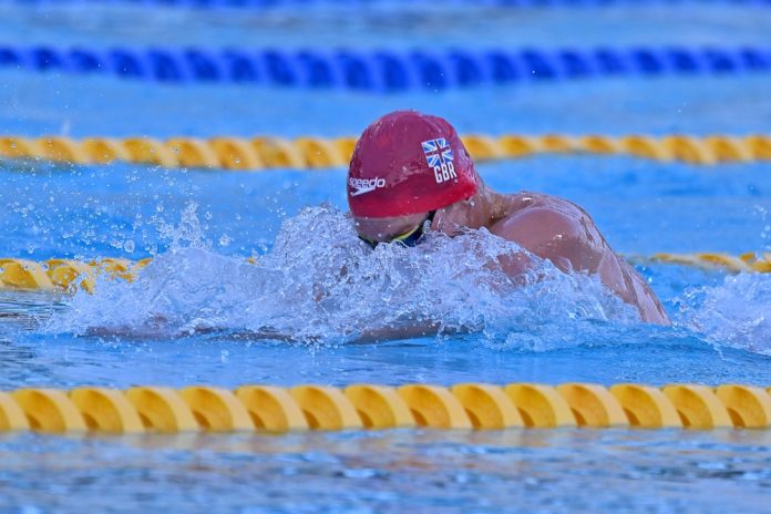 28th,June,2025;,Onuoto,Stadium,,Rome,,Italy;,Sette,Colli,Swimming Image of a team gb athlete swimming