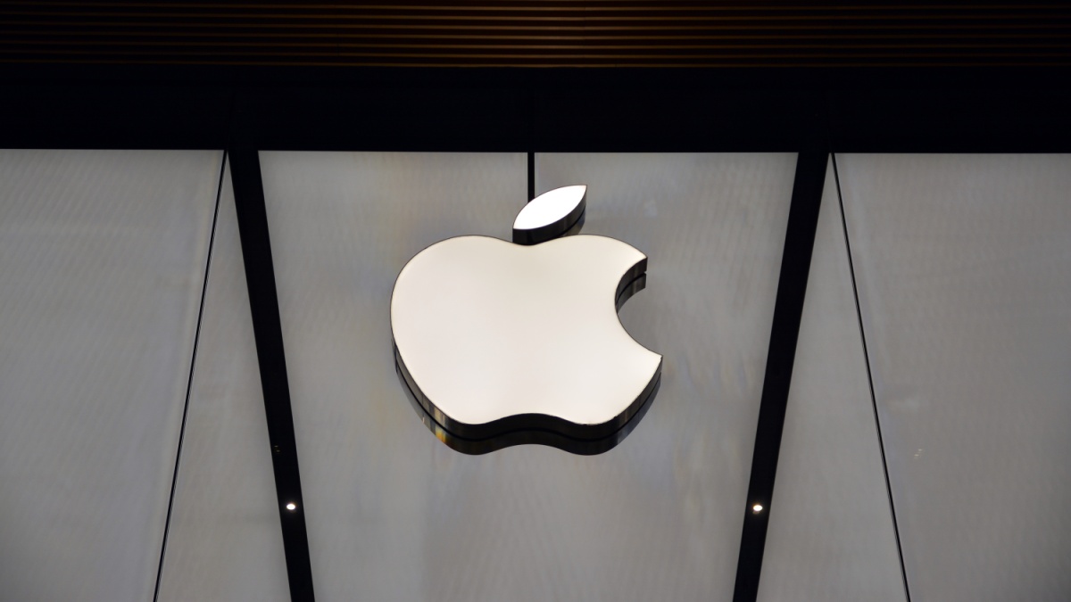 11 April 2015 - Istanbul, Turkey: Apple Store logo. It is being suggested the company might partner with Manchester United.