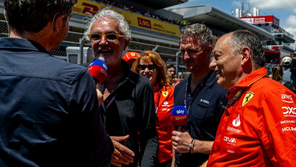 MONTMELO, SPAIN - June 23, 2024: Flavio Briatore, former team owner. Race day for the F1 Spanish Grand Prix 2024.