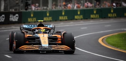 Image of a McLaren F1 car following the announcement of their Mastercard partnership